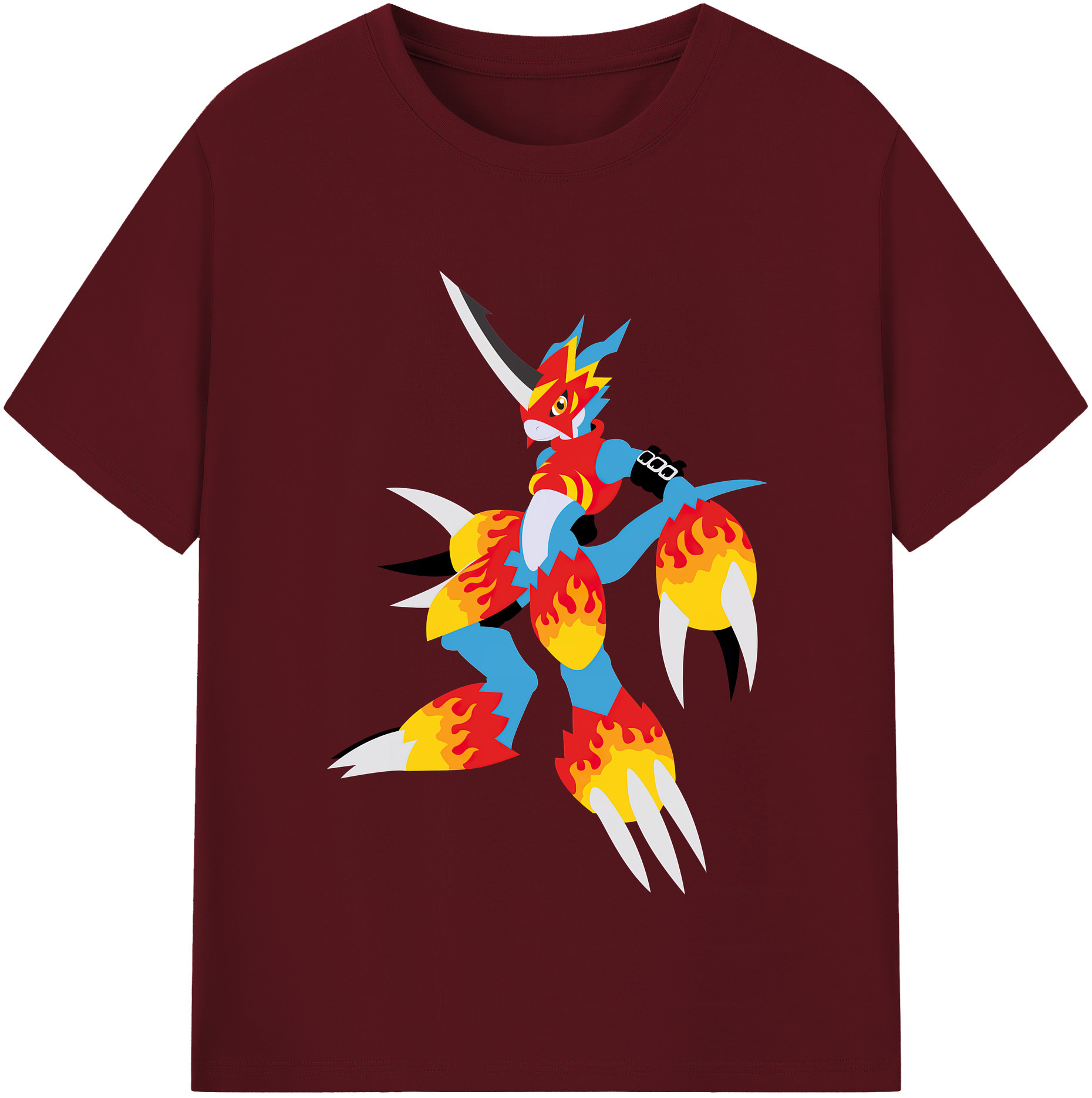 （画像用） Digimon デジタルモンスター/デジモン 綿100％半袖Tシャツ（フロントプリント）